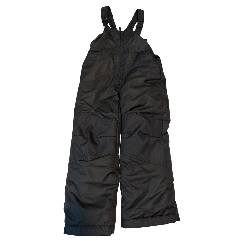 all in motion Kids Black Snow Pants Bib Overalls Size XS 4 5 Winter Ski Suit